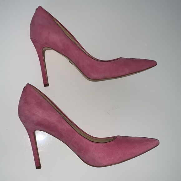 Sam Edelman Hasel Suede Pumps in Pink Confetti Shoes Size 8 - Picture 8 of 13